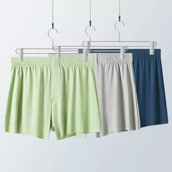 Мужские трусы, свободные крутые боксеры, дышащая ткань, быстросохнущие эластичные пояса, мягкие однотонные пижамные штаны 4XL озеро синий