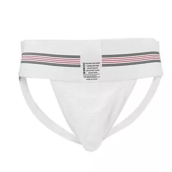 Мужские трусы Т-образной спинкой с гульфиком, с низкой посадкой, на эластичной талии, дышащие мягкие брифы, белые, L L(for 6.5-9kg)