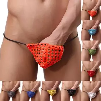 Мужские трусы в цветную полоску, модное нижнее белье, персонализированные трусики со средней талией, закрывающие ягодицы L