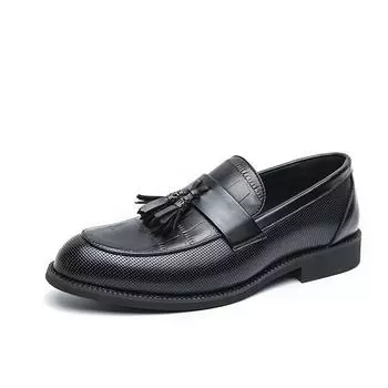 Мужские туфли большого размера, новые лоферы, модные мужские туфли-перчатки с бахромой, кожаные туфли в британском стиле для джентльменов, мужские свадебные туфли 38