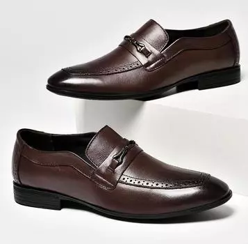 Мужские туфли-броги, британские оксфорды, большой размер 49, мужская кожаная обувь для джентльменов, на плоской подошве, мужские мокасины, винтажные, подлинные, высокого качества 37 коричневый