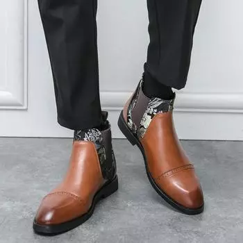 Мужские туфли-челси ручной работы в британском стиле из натуральной кожи, новые модные оксфорды из мягкой кожи, свадебные туфли-дерби для мужчин 38 чёрный