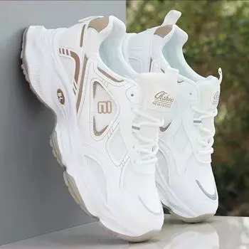 Мужские туфли Daddy 2025 года, новые мужские повседневные спортивные туфли, модные, универсальные, на толстой подошве, нескользящие и износостойкие, сетчатые туфли 39