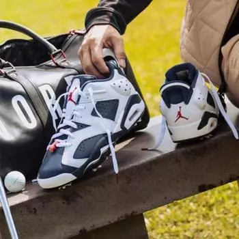 Мужские туфли для гольфа Jordan Retro 6 G DV1376-101, оригинал