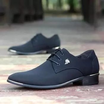 Мужские туфли для мужчин весна-лето мода офис высококачественные удобные деловые мужские формальные туфли лоферы Zapatos De Vestir Hombre 38 чёрный