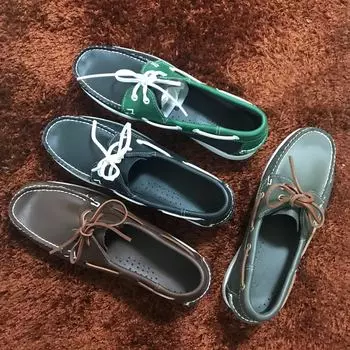 Мужские туфли для вождения из натуральной кожи, новейшая мода, классические туфли-лодочки, фирменный дизайн, туфли на плоской подошве для мужчин и женщин X161 39