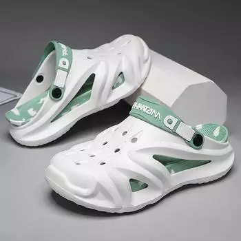 Мужские туфли Hole Shoes Eva с толстой подошвой, усиленные, дышащие, удобные, легкие, нескользящие, пляжные тапочки, мужская обувь большого размера 40-41