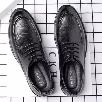 Мужские туфли из натуральной кожи, деловые туфли-оксфорды, высококачественные, мужская кожаная обувь для мужчин, лоферы Zapatos Hombre 38