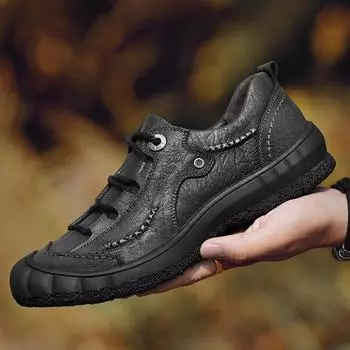 Мужские туфли из натуральной кожи на шнуровке Дизайнерская классика Повседневная обувь Мужские кроссовки для активного отдыха Мужская обувь для скейтбординга Mansculino 38