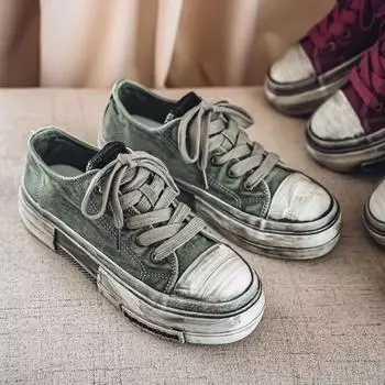 Мужские туфли из парусины на толстой подошве, вулканизированные туфли, новые дышащие универсальные повседневные туфли, ретро-обувь для мужчин, кроссовки для мужчин 39 армия зеленый