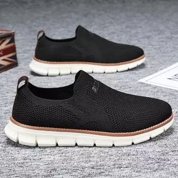 Мужские туфли Lazy One-Pedal Shallow Mouth Single Shoes British Style Large Size Casual Shoes 39