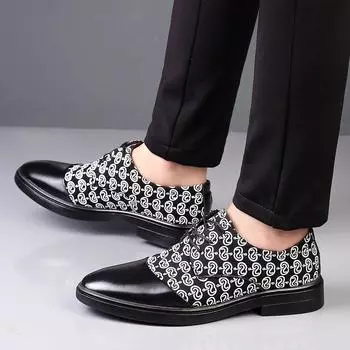 Мужские туфли-лодочки Slip on, модные мужские оксфорды, итальянские деловые формальные мужские туфли 2024 года, новые свадебные вечерние кожаные мужские костюмы 38 коричневый