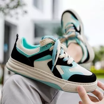 Мужские туфли-лодочки, весенние повседневные дышащие парусиновые туфли на плоской подошве, на шнуровке, низкие мужские удобные кроссовки в классическом камуфляжном стиле 2024 г. 39 чёрный