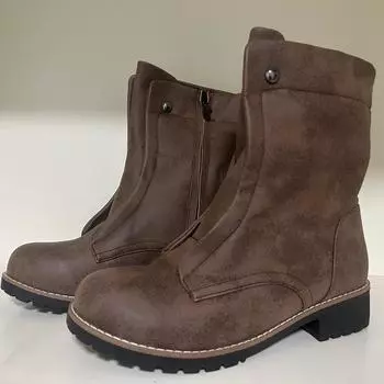 Мужские туфли martin, туфли на молнии, туфли для свадебной вечеринки, мужские офисные оксфорды на плоской подошве, большие размеры 40 коричневый