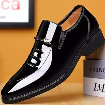 Мужские туфли мужские туфли без застежек модные деловые туфли мужские туфли новые классические кожаные туфли для мужчин костюмы мужские мокасины большого размера 38