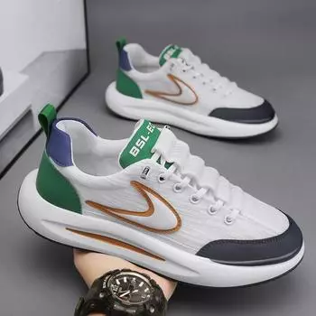 Мужские туфли на платформе, мужские теннисные туфли, повседневные, с увеличенной высотой, на толстой подошве, дышащие, молодежные, студенческие, модные, кроссовки для бега 38