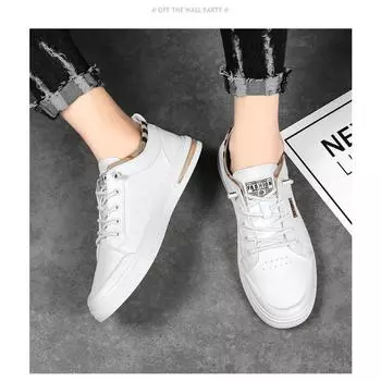 Мужские туфли на плоской подошве, удобные кроссовки с мягкой подошвой 2024 года, мужские повседневные туфли без застежек, нескользящие белые туфли для активного отдыха, теннисные туфли для мужчин 39 белый