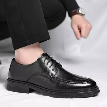 Мужские туфли на шнуровке, оксфорды, мужские формальные оригинальные кожаные итальянские туфли для мужчин, элегантные повседневные деловые роскошные мужские туфли 6.5
