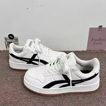 Мужские туфли на толстой подошве, усиливающие кремовые низкие белые туфли, мужские осенние универсальные нишевые моральные тренировки спортивные туфли для доски прилив 39