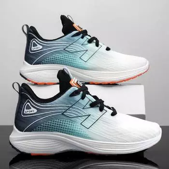 Мужские туфли осенние сетчатые дышащие полые мягкие подошвы легкие модные спортивные туфли модные кроссовки новые 36