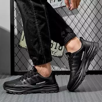 Мужские туфли осенние сетчатые плетеные туфли мужские легкие модные повседневные сетчатые туфли мужские дышащие спортивные туфли 36