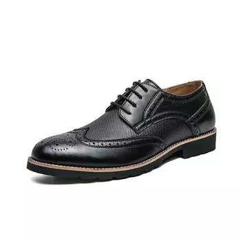Мужские туфли-оксфорды ручной работы из кожи Wingtip, мужские туфли-броги, классические деловые туфли, мужские туфли из телячьей кожи 38