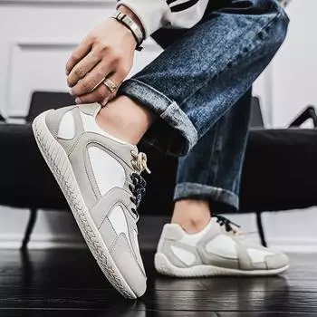 Мужские туфли с двойной шнуровкой весна 2025 новые туфли на плоской подошве для студентов, молодежи, отдыха, спорта, моральной подготовки, модные мужские туфли 39