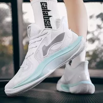 Мужские туфли с сетчатой поверхностью, дышащие баскетбольные кроссовки Низкие кеды Классические повседневные туфли Кроссовки для бега Модная обувь 36