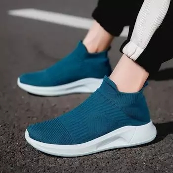 Мужские туфли Slip-On, легкие повседневные туфли для мужчин, дышащие, унисекс, мужские и женские, черные, размер 35-46, Zapatillas Hombre 35