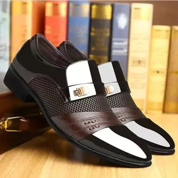 Мужские туфли Slip on мужские туфли-оксфорды модные деловые туфли мужские туфли новые классические кожаные мужские костюмы обувь мужские 38 чёрный