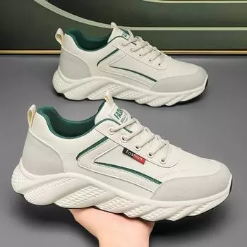 Мужские туфли, весенние, кожаные, водонепроницаемые, кроссовки для бега, нескользящие, мужские, удобные, с мягкой подошвой, для отдыха и путешествий, папины туфли, большой размер 39