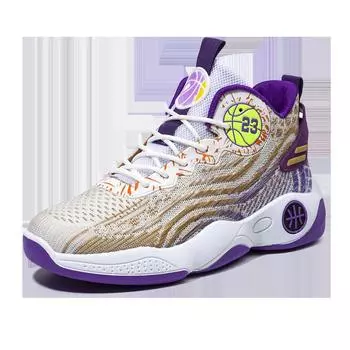 Мужские удобные, дышащие, модные и легкие баскетбольные кроссовки Flyknit Mesh 44 синий