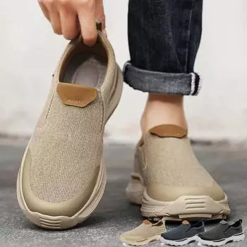 Мужские удобные легкие летние стильные туфли без шнуровки для вождения 47 синий