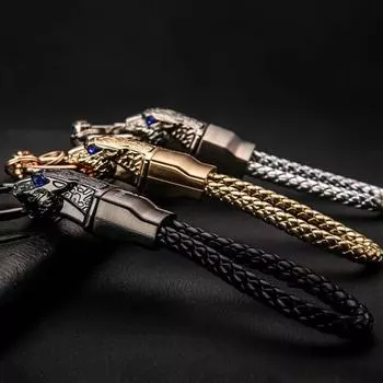 Мужские украшения, крутой подарок для мальчика, брелок для ключей, модный сплав, украшение для ключа автомобиля, панк, женская сумка, аксессуар ручной работы чёрный