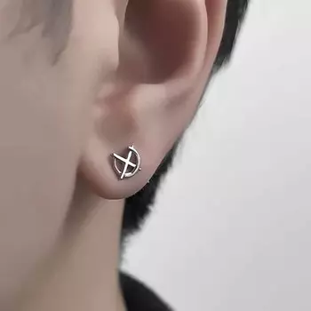 Мужские украшения панк-мужчины и женщины маленькие серьги-кольца гипоаллергенные серебряные круглые серьги-гвоздики ювелирные изделия серебряный