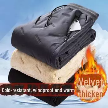 Мужские ультратеплые брюки из бархата и овчины на зиму 2025 года — подходят для экстремальных холодов до -40 градусов 3XL