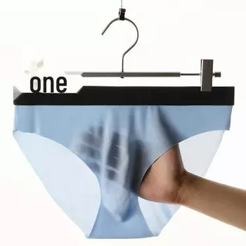 Мужские ультратонкие бесшовные трусы Ice Silk – дышащее, мягкое и удобное летнее нижнее белье 3XL