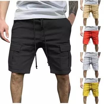 Мужские уличные модные брюки, спортивные повседневные баскетбольные шорты, тренировочные шорты для бега, брюки L жёлтый