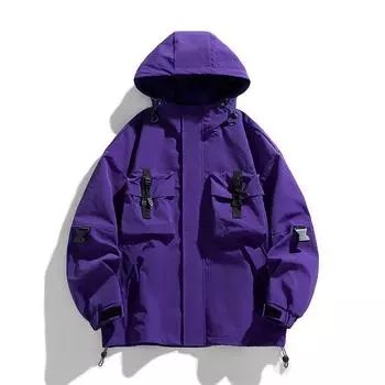 Мужские уличные походные куртки, водонепроницаемая ветровка с капюшоном, весенне-осенняя повседневная куртка, куртки-карго с несколькими карманами S хаки