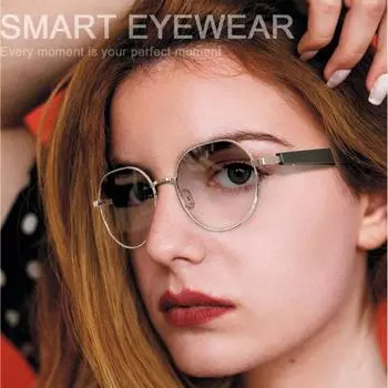 Мужские умные солнцезащитные очки Bluetooth для женщин, звонки, прослушивание музыки, аудиоочки, модные высокотехнологичные очки, которые могут заменить линзы по рецепту Black чёрный