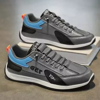 Мужские универсальные слипоны 2025 года: Модная, Легкая, Повседневная Обувь для Бега на Весну и Осень 40