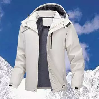 Мужские утепленные куртки для походов, водонепроницаемые ветрозащитные куртки для кемпинга, модная качественная верхняя одежда для зимы, размер плюс 7XL L чёрный