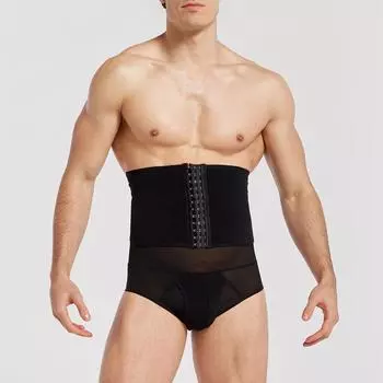 Мужские утягивающие трусы для талии и живота, корректирующие талию и ноги, корректирующие ягодицы XXL чёрный
