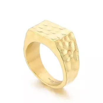 Мужские ювелирные изделия из титановой стали с квадратным молотком в европейском ретро-панке с широким лицом, безымянный палец, 10 мм 7