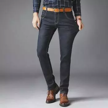 Мужские узкие эластичные легкие деловые повседневные прямые джинсы 32 (25 inch) 140 lbs