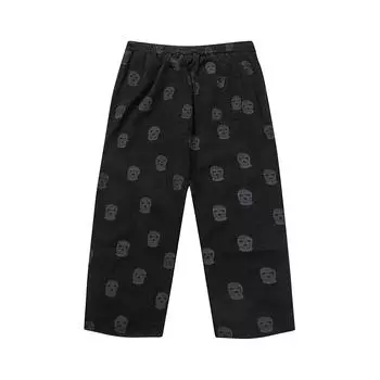 Мужские вельветовые брюки прямого кроя. Модные прямые брюки. Спортивные штаны M чёрный