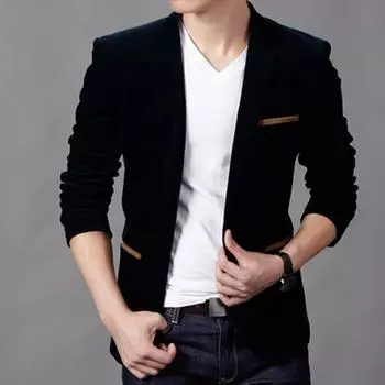 Мужские вельветовые костюмы Куртки Мужские элегантные повседневные классические костюмы Высококачественные пиджаки Тонкие однобортные костюмы Куртки и пальто 4XL S