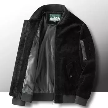 Мужские вельветовые куртки Одежда XS чёрный