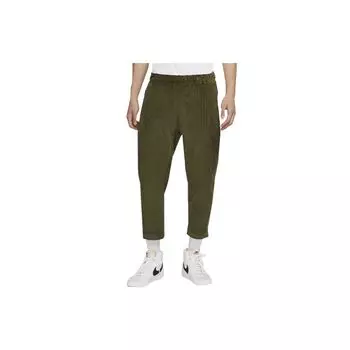 Мужские вельветовые укороченные повседневные брюки Nike Corduroy, темно-зеленые DO2324-326 M