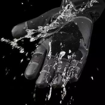 Мужские велосипедные перчатки с сенсорным экраном, водонепроницаемые зимние велосипедные перчатки, ветрозащитные перчатки для езды на скутере, уличные мотоциклетные, лыжные, велосипедные, теплые перчатки M